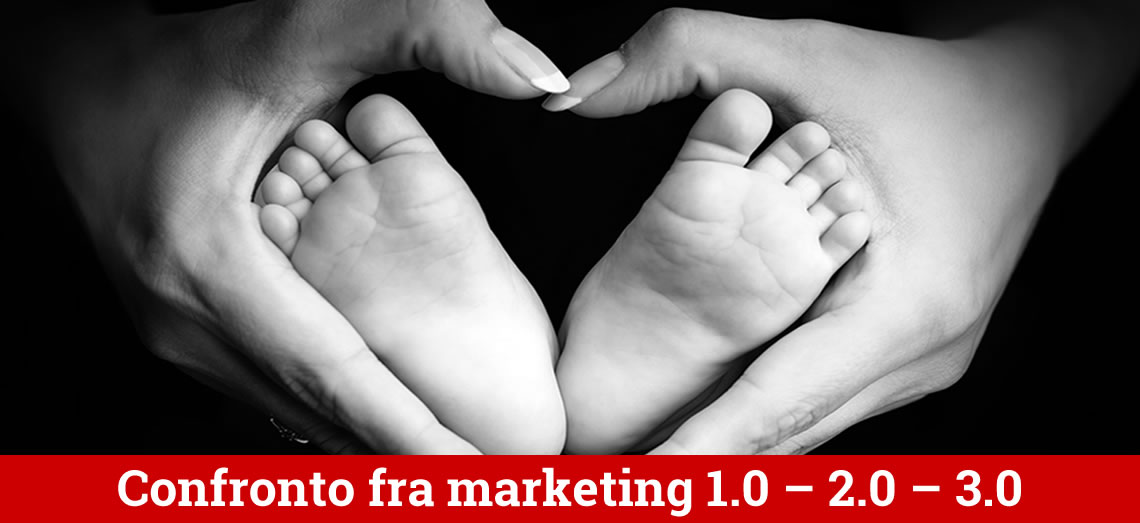 Le 7 differenze tra Marketing 1.0 - 2.0 - 3.0