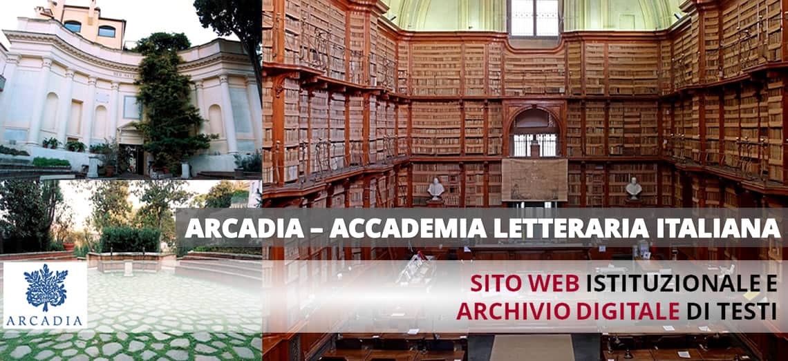 [ACCADEMIA DELL'ARCADIA] creazione sito web e archivio digitale dei testi