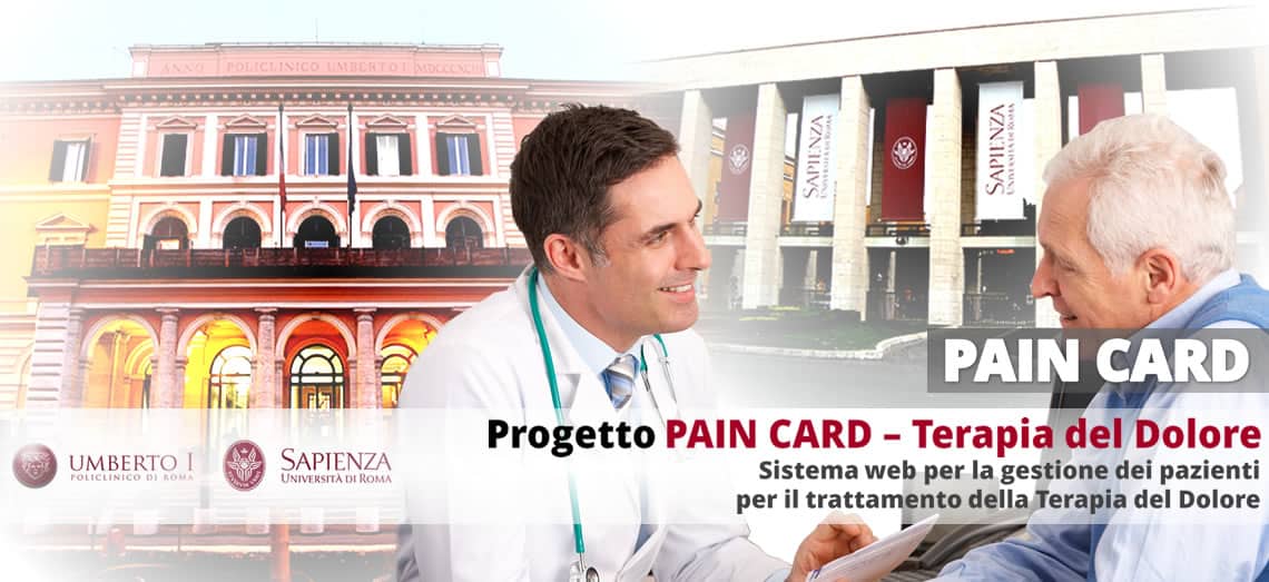 [POLICLINICO UMBERTO I°]: Progetto TERAPIA DEL DOLORE - Pain Card