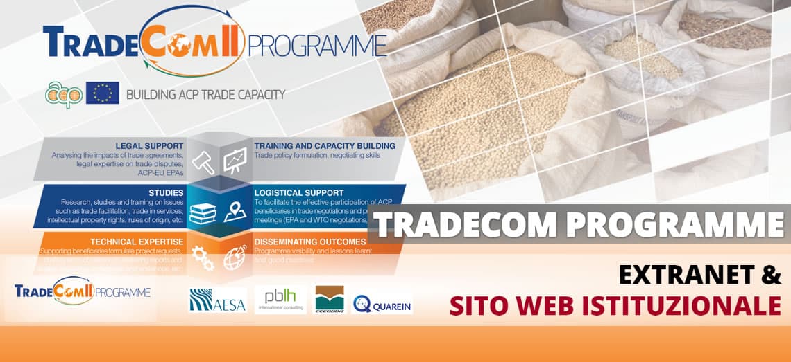 [TRADECOM II PROGRAMME]: creazione Extranet e sito web