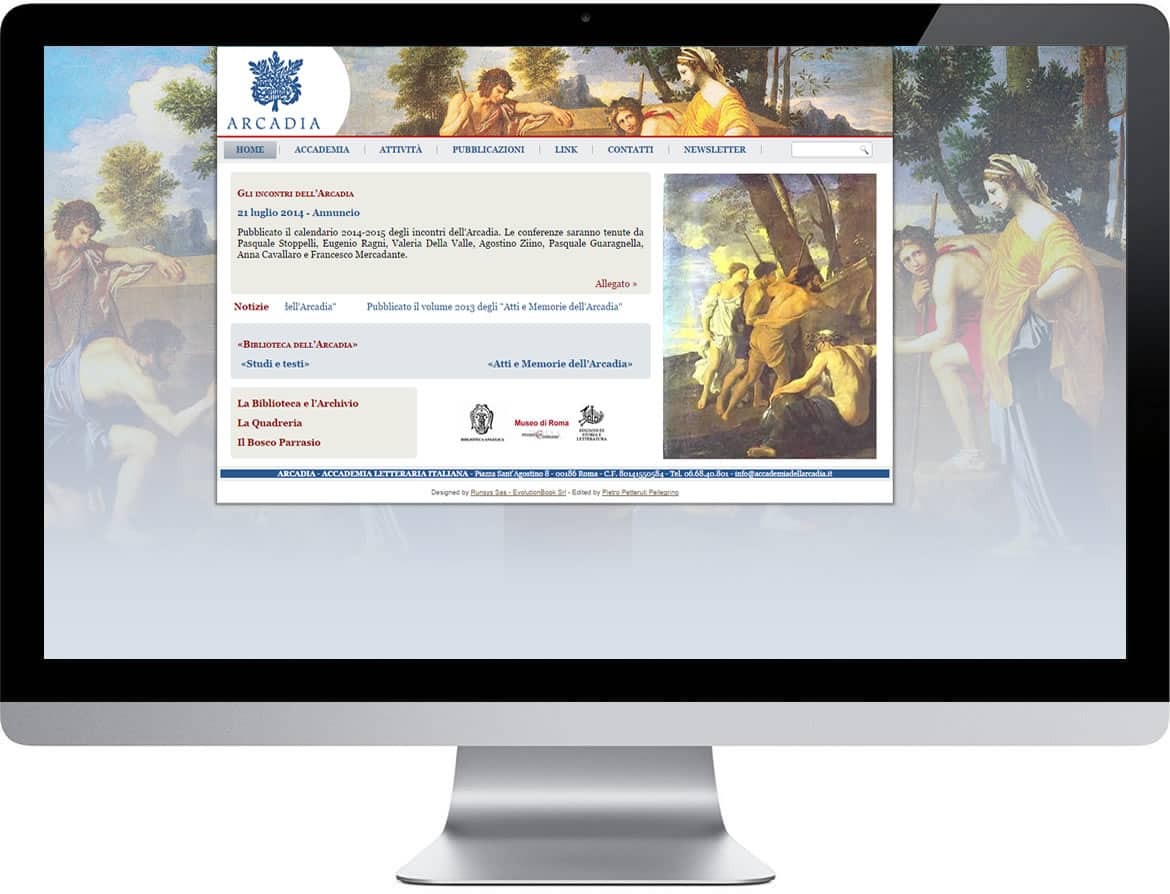 [ACCADEMIA DELL'ARCADIA] creazione sito web e archivio digitale dei testi