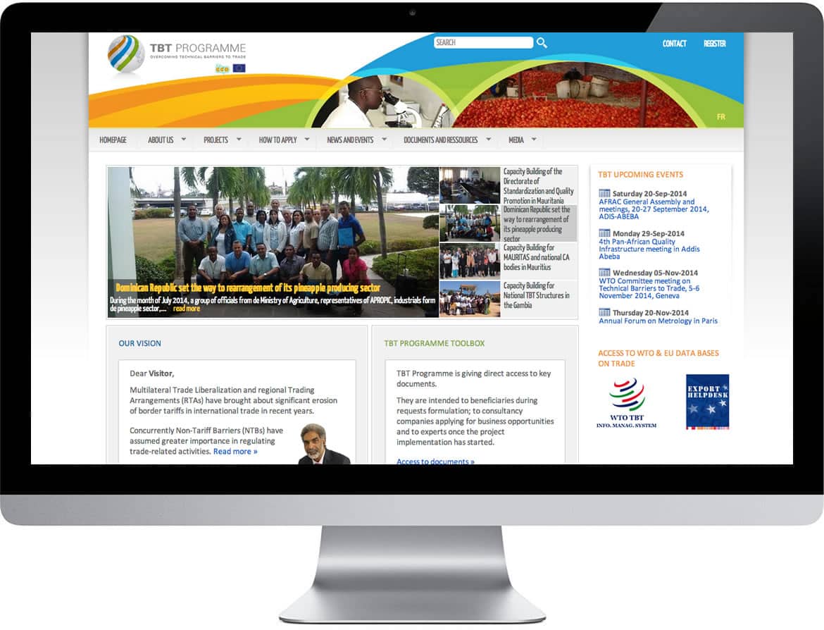 [ACP-EU TBT Programme]: creazione Extranet e sito web