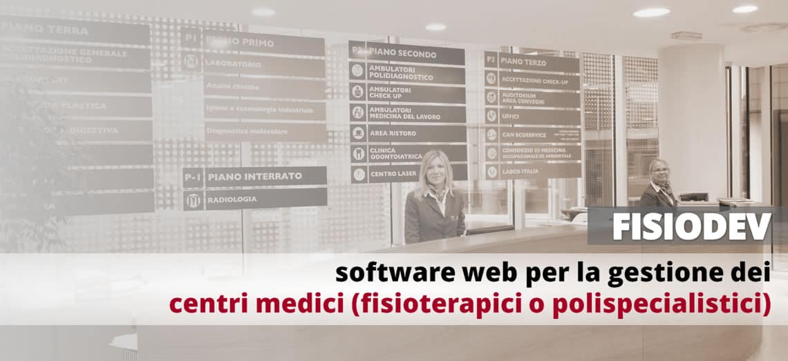 Software web per la gestione dei centri medici - FISIO DEV